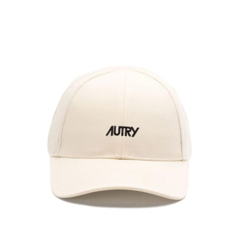 AUTRY Embroidered Logo Baseball Cap Unisex Beige Hats & Caps